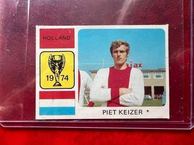 Monty Piet Keizer AJAX Holland voetbal sticker WK 74, Verzenden, Zo goed als nieuw, Ajax, Poster, Plaatje of Sticker