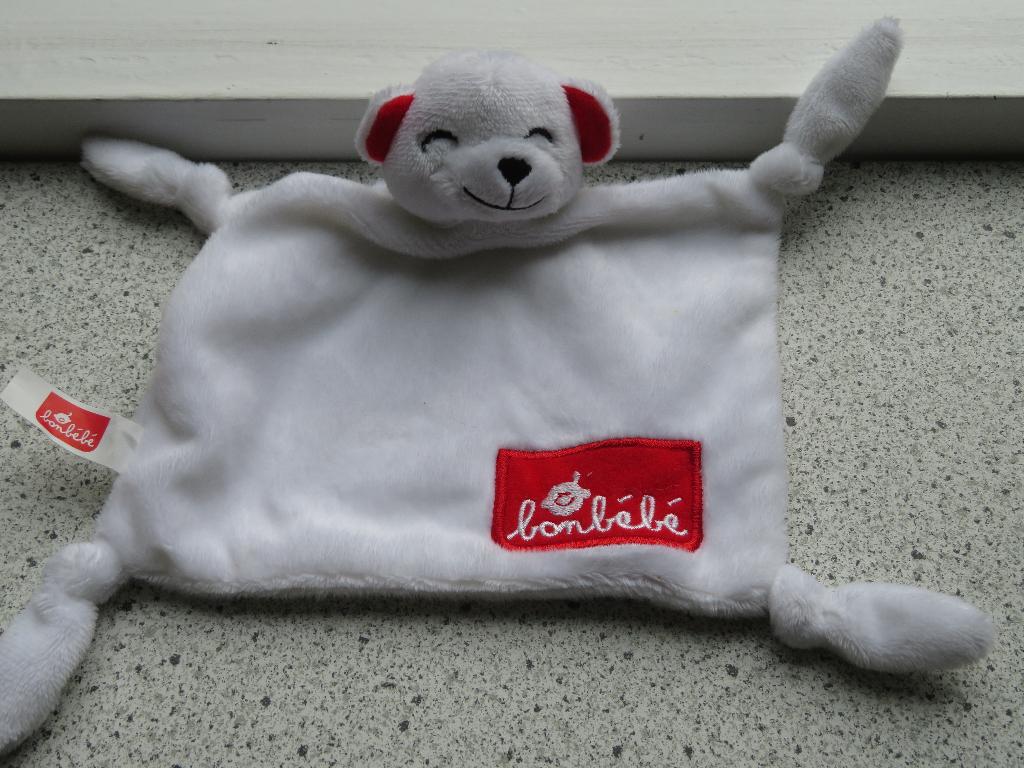 Knuffeldoek beer of beertje van Bonbébé, Beer, Ophalen of Verzenden, Zo goed als nieuw, Wasbaar