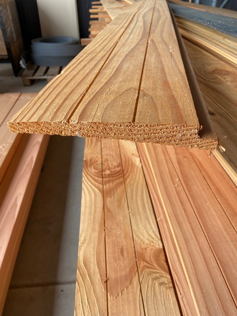 Zweeds rabat Douglas 1,1/2,7x19,5x400 cm - J&W 158, Ophalen, Nieuw, 250 cm of meer, Planken