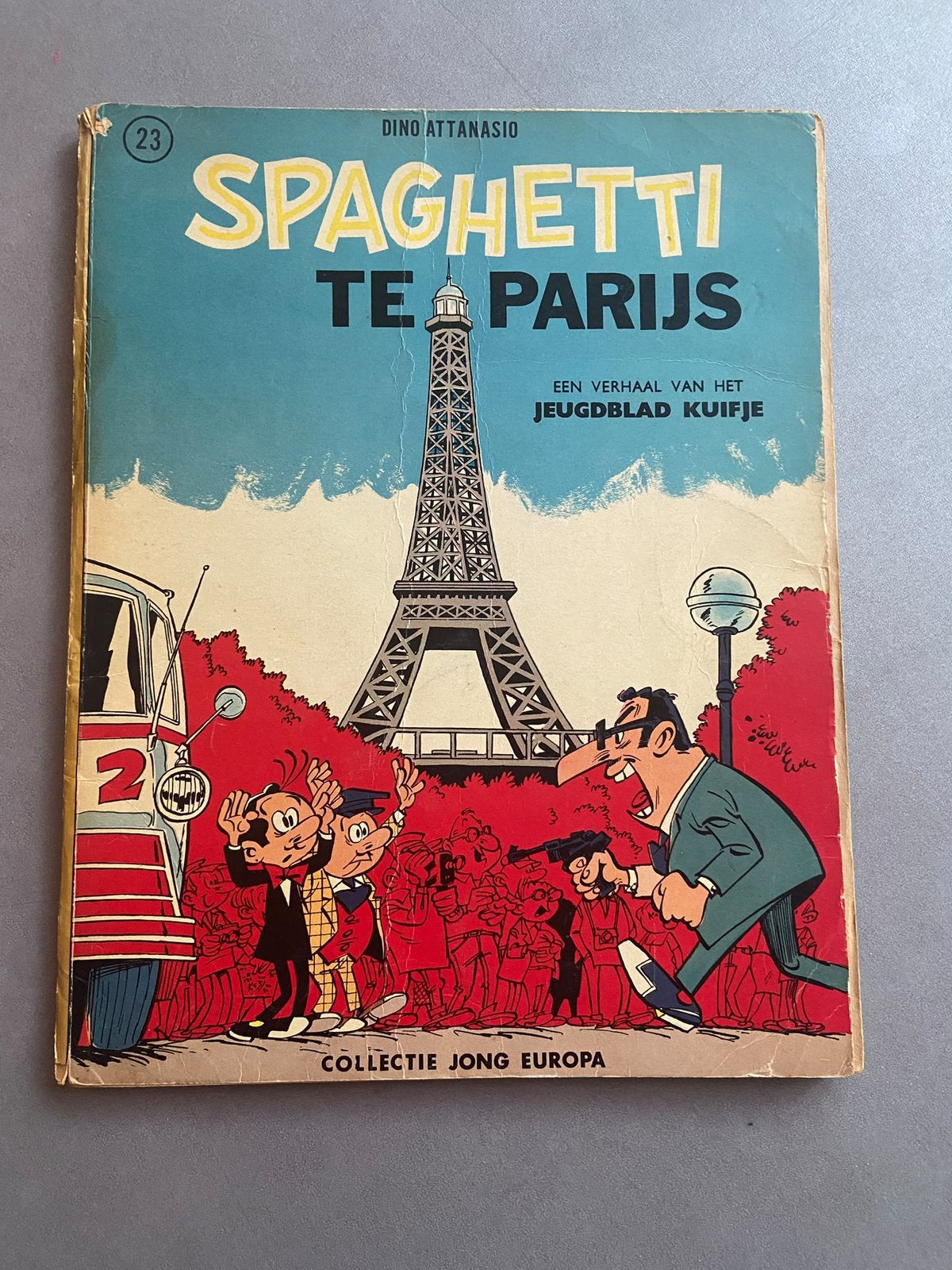 SPAGHETTI TE PARIJS 1E DRUK 1964 JONG EUROPA 23 Kuifje, Boeken, Eén stripboek, Ophalen of Verzenden, Zo goed als nieuw