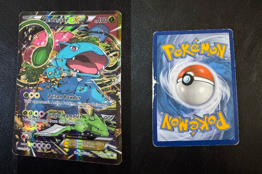 Venusaur EX, XY123, Verzenden, Gebruikt, Losse kaart, Foil