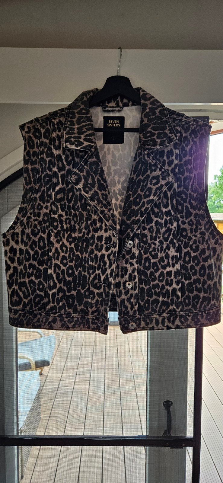 Panter giletje, Ophalen of Verzenden, Zo goed als nieuw, Bruin