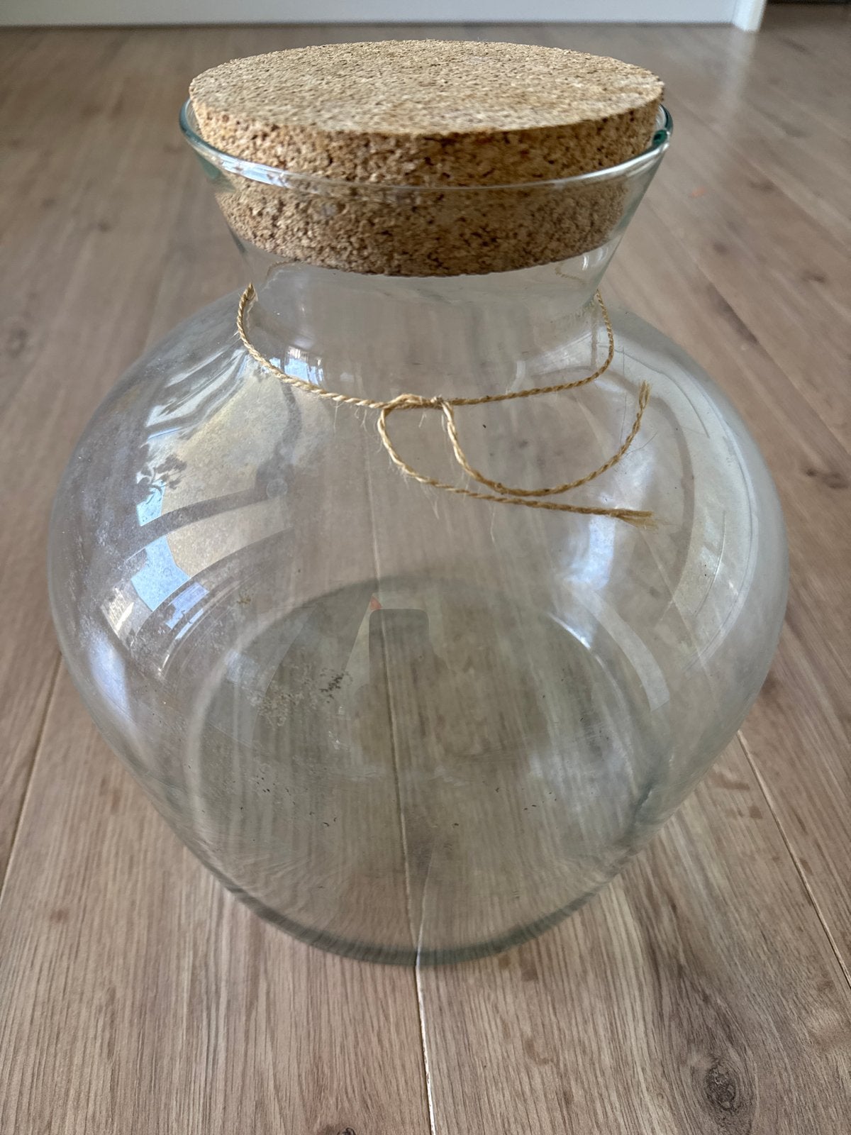 Planten terrarium met kurk dop, Ophalen of Verzenden, Overige kleuren, Glas, Minder dan 50 cm
