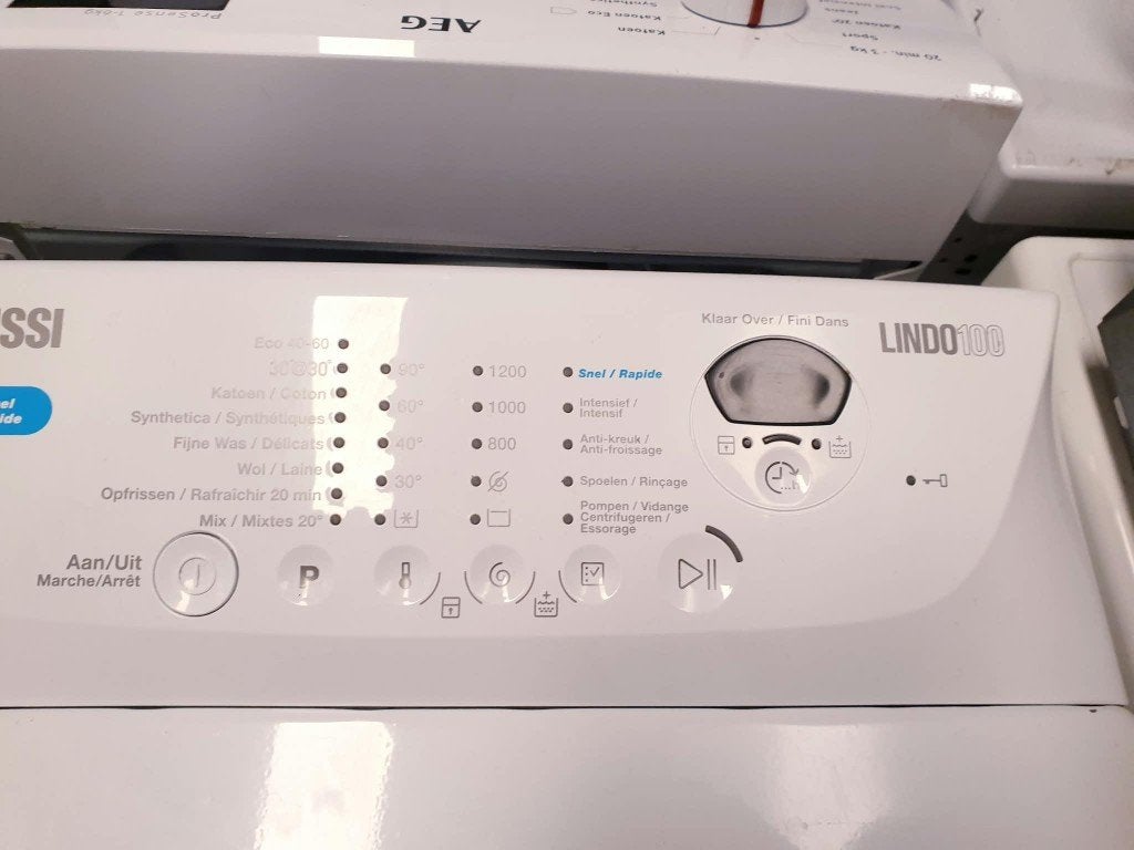 wasmachine bovenlader zanussi 6kg INC GARANTIE, 1200 tot 1600 toeren, 4 tot 6 kg, Bovenlader, Ophalen of Verzenden