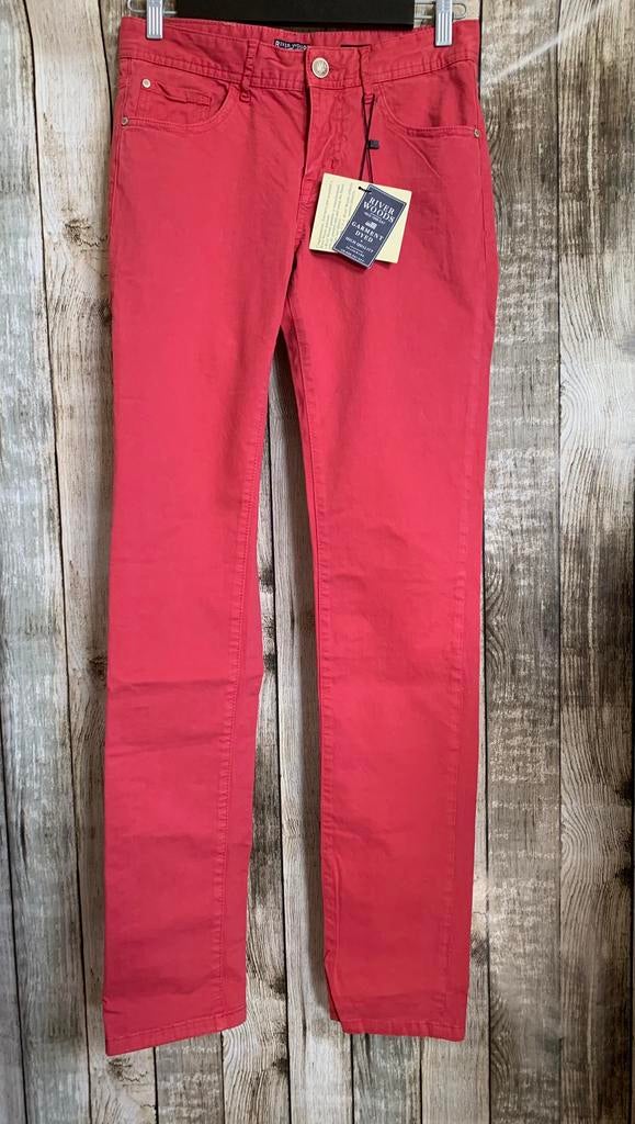 River Woods super gave rode broek (Maat 28), Verzenden, Nieuw, Overige kleuren, W28 - W29 (confectie 36)