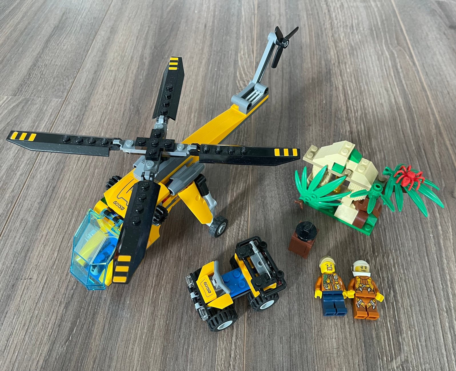 Lego City Jungle Explorers Helikopter en Voertuig (60159), Lego, Ophalen of Verzenden, Compleet, Complete set