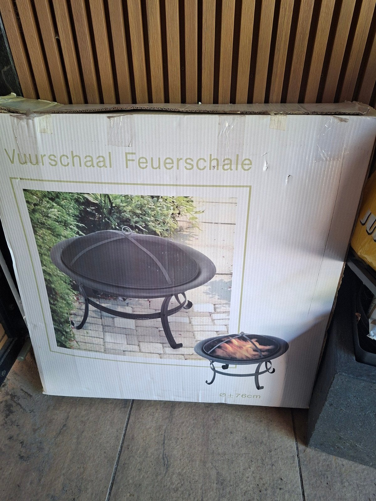 Nieuwe vuurschaal 76cm - tuinhaard vuurkorf vuurton, Ophalen, Nieuw