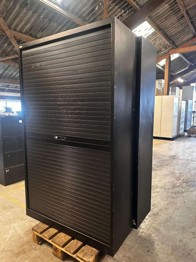 Zwarte archiefkasten roldeurkasten gereedschapskasten, Huis en Inrichting, 100 tot 150 cm, Niet ingevuld, Meerdere deuren, 150 tot 200 cm
