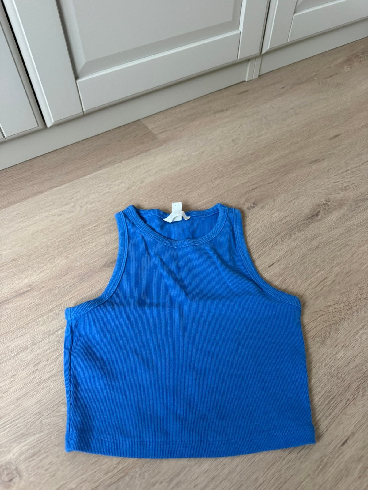 H&M blauw topje maat S, Blauw, Ophalen of Verzenden, Zo goed als nieuw, Maat 36 (S)