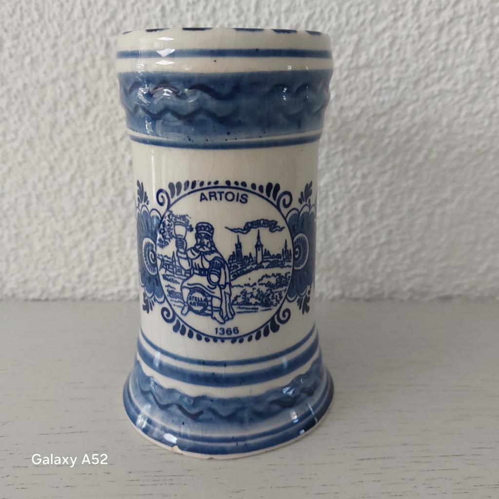 Stella Artois bierpul Delftsblauw, Antiek en Kunst, Ophalen of Verzenden