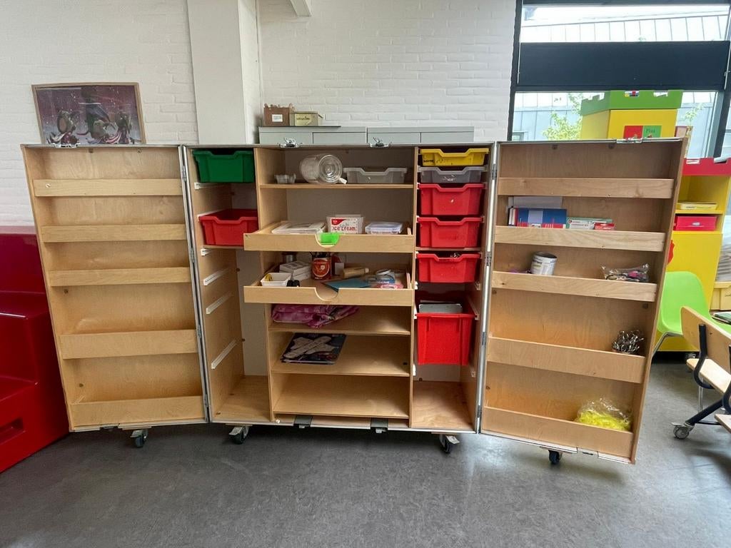 Verrijdbare opbergkast hobbykast, Ophalen