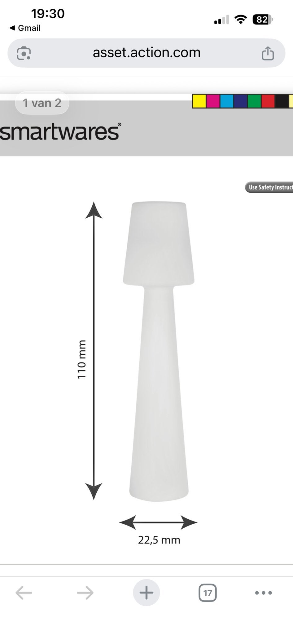 Smartwares XXL ledlampen met Kleurkeuze en Afstandsbediening, Ophalen, Led-lamp, Gebruikt, Meerkleurig