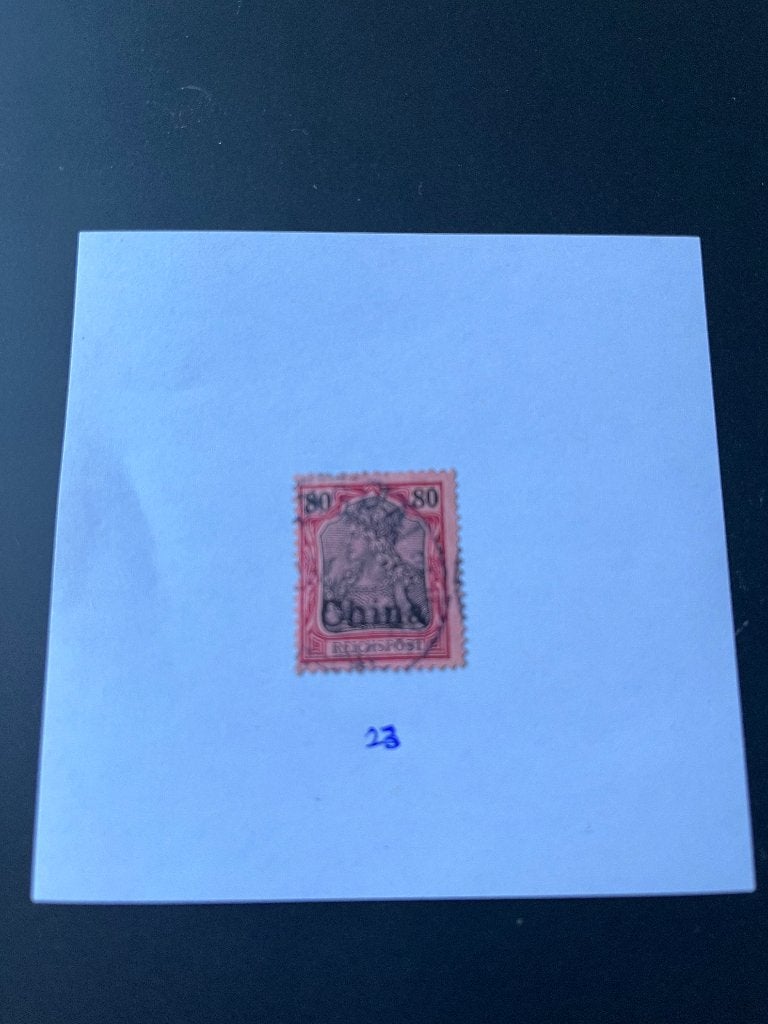 Deutsche Post China 23 gestemp kolonie Deutsches Reich €3,50, Postzegels en Munten, Ophalen of Verzenden, Duitse Keizerrijk, Gestempeld