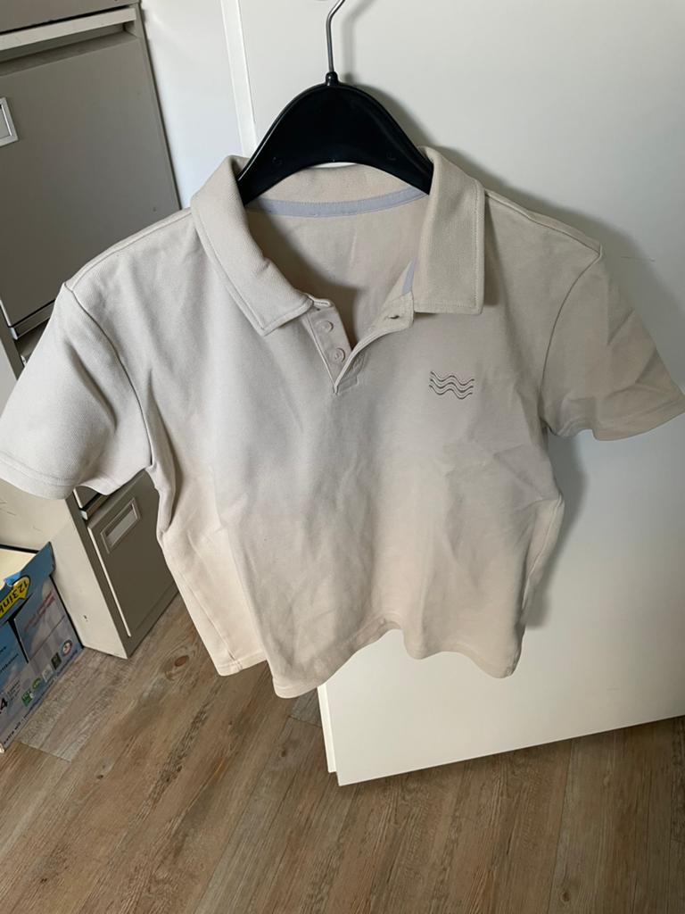Shoeby polo shirt beige maat 158/164, Kinderen en Baby's, Kinderkleding | Maat 164, Ophalen, Gebruikt, Jongen of Meisje, Shirt of Longsleeve