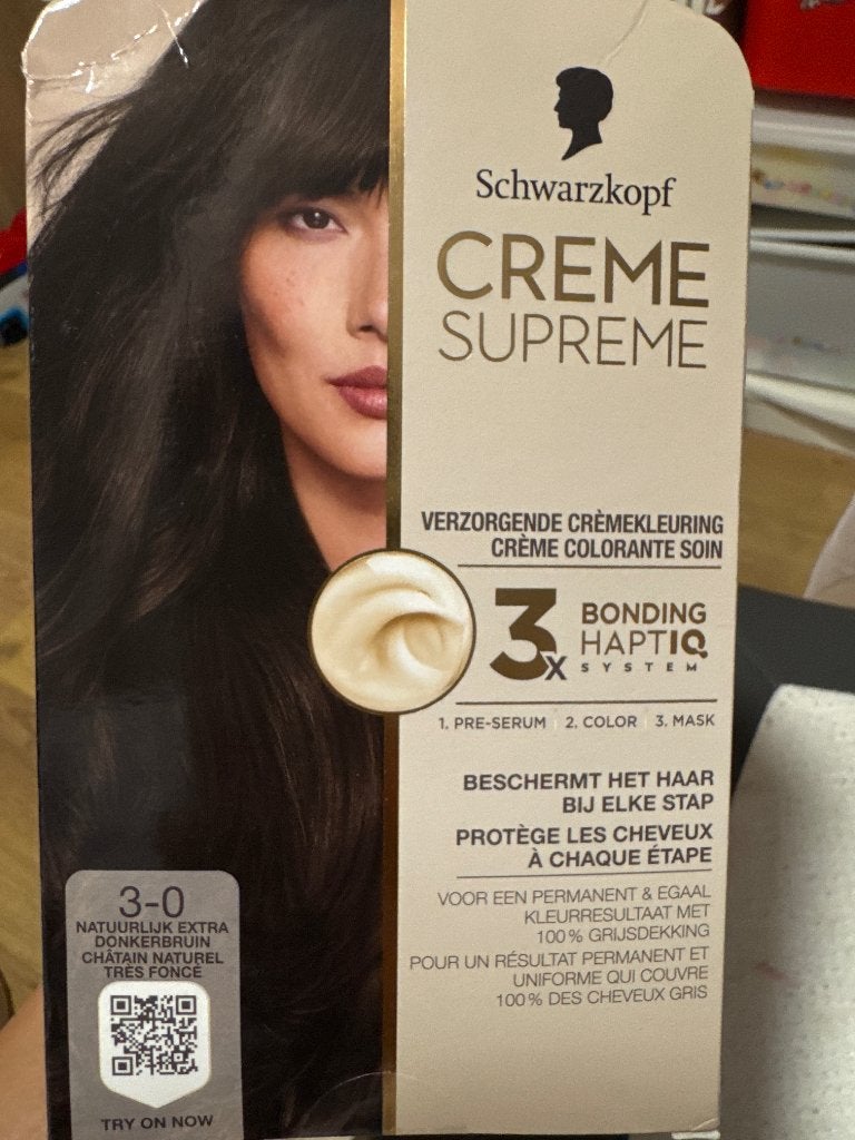 Nieuw! Schwarzkopf Crème Supreme Haarverf -, Ophalen of Verzenden, Nieuw, Overige typen