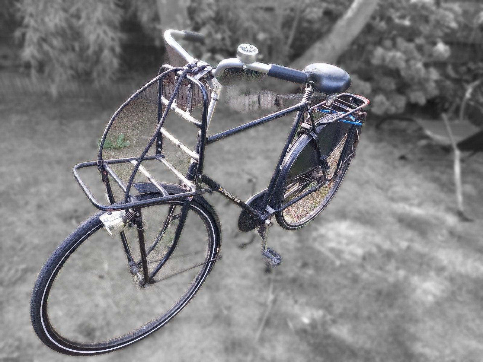 Transportfiets zonder versnellingen of handrem, Terugtraprem, Gebruikt, Versnellingen, Ophalen