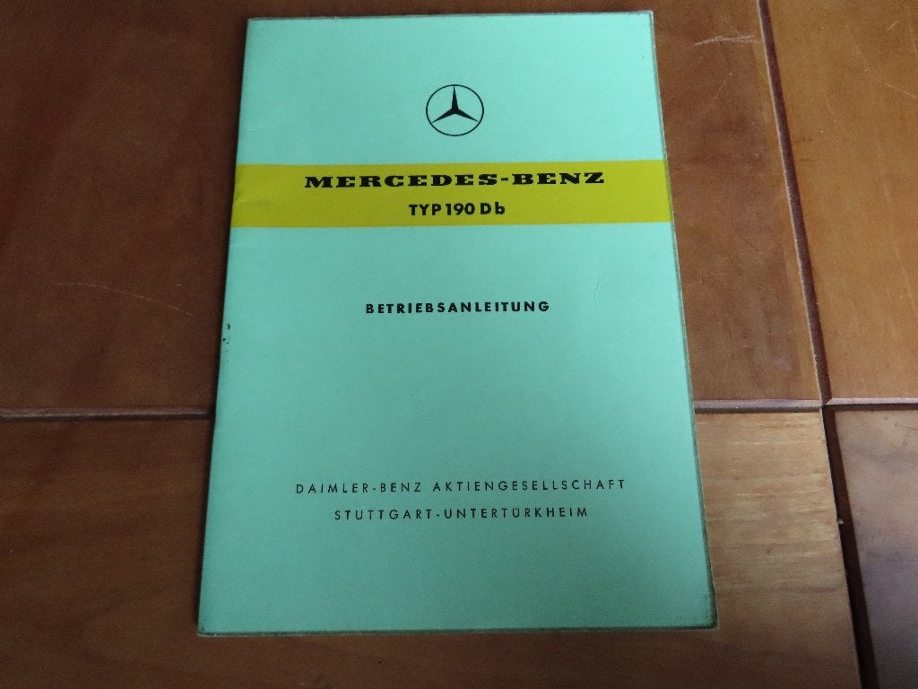 Instructieboek Mercedes-Benz 190 D b W120 1960, zeer mooi!, Auto diversen, Handleidingen en Instructieboekjes, Ophalen of Verzenden