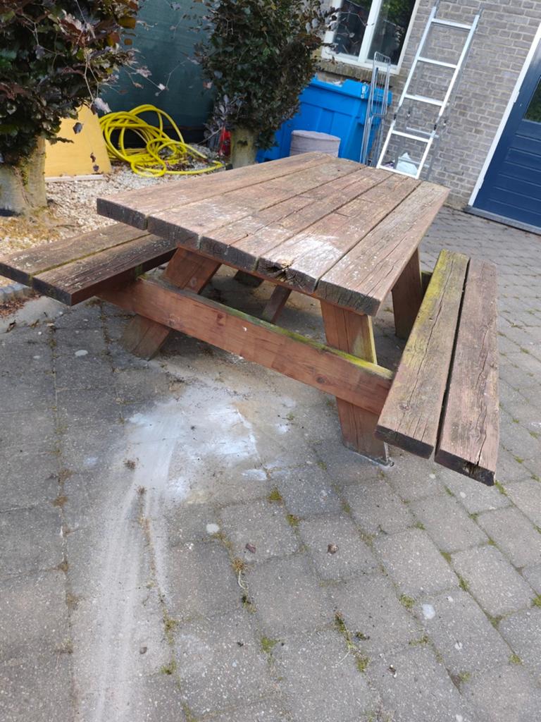 Picknick tafel, Tuin en Terras, Ophalen of Verzenden, Rechthoekig, Hout