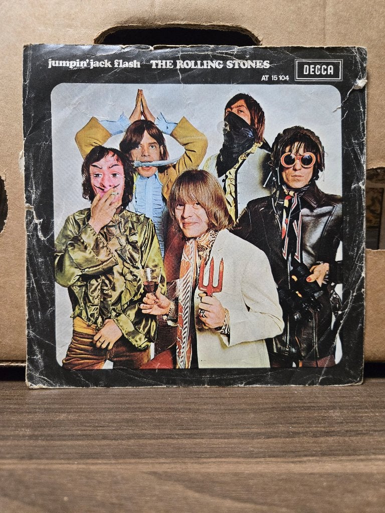 Rolling stones - Jumpin' Jack flash, Cd's en Dvd's, Vinyl Singles, Zo goed als nieuw, Ophalen of Verzenden