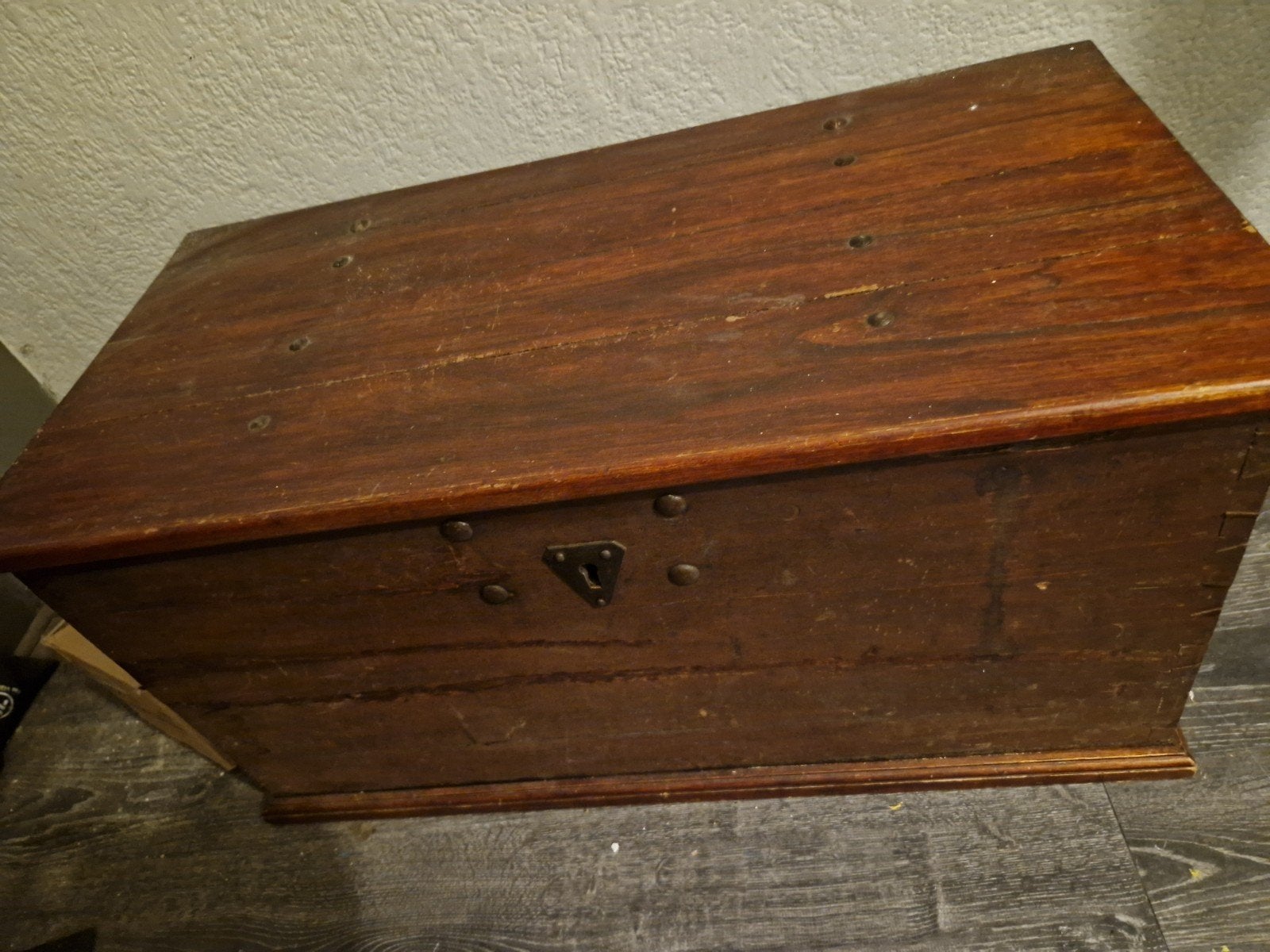 dekenkist hout, Minder dan 50 cm, Gebruikt, 50 tot 100 cm, Ophalen of Verzenden