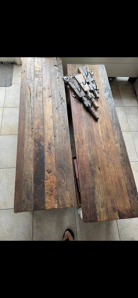 2Riviera Maison Driftwood tafels, Ophalen, 50 tot 100 cm, Zo goed als nieuw, Minder dan 50 cm