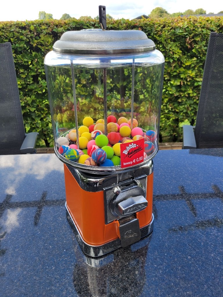 fifties sixties BEAVER pinda kauwgomballen automaten retro, Ophalen