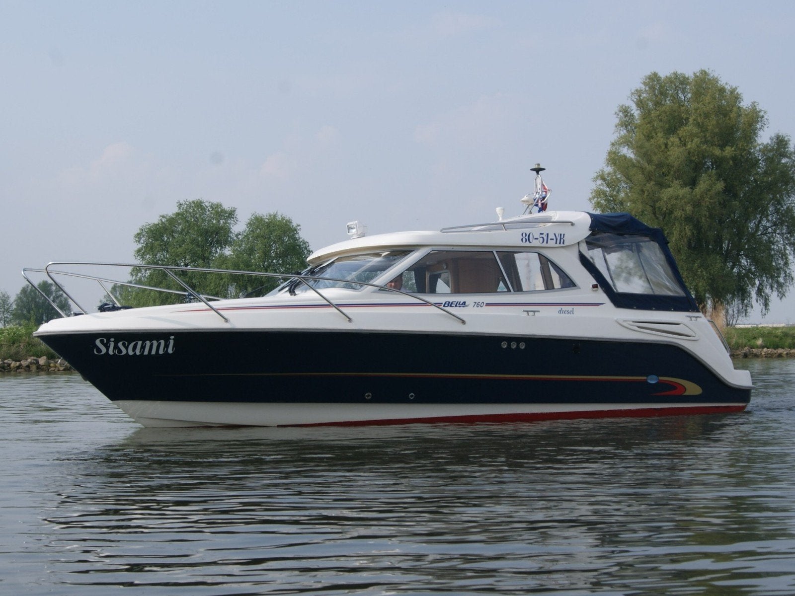 Bella -760 Aquador Volvo Penta D4 260  €46.750,-, Watersport en Boten, 3 m, Overige merken, Diesel, 85 cm