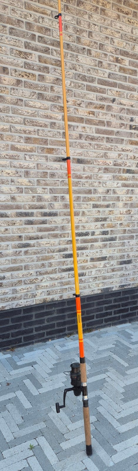 Shakespeare telescoop hengel 3,75 m met Albatros molen., Watersport en Boten, Hengelsport | Algemeen, Ophalen, Complete hengel