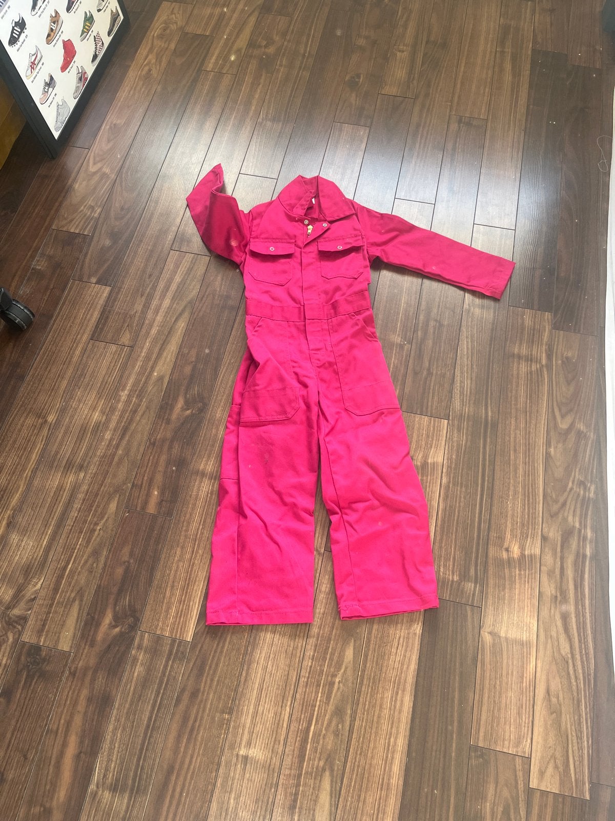 Roze kinderoverall - Maat 110 t/m 116, Ophalen of Verzenden, Gebruikt, 110 t/m 116, Jongen of Meisje