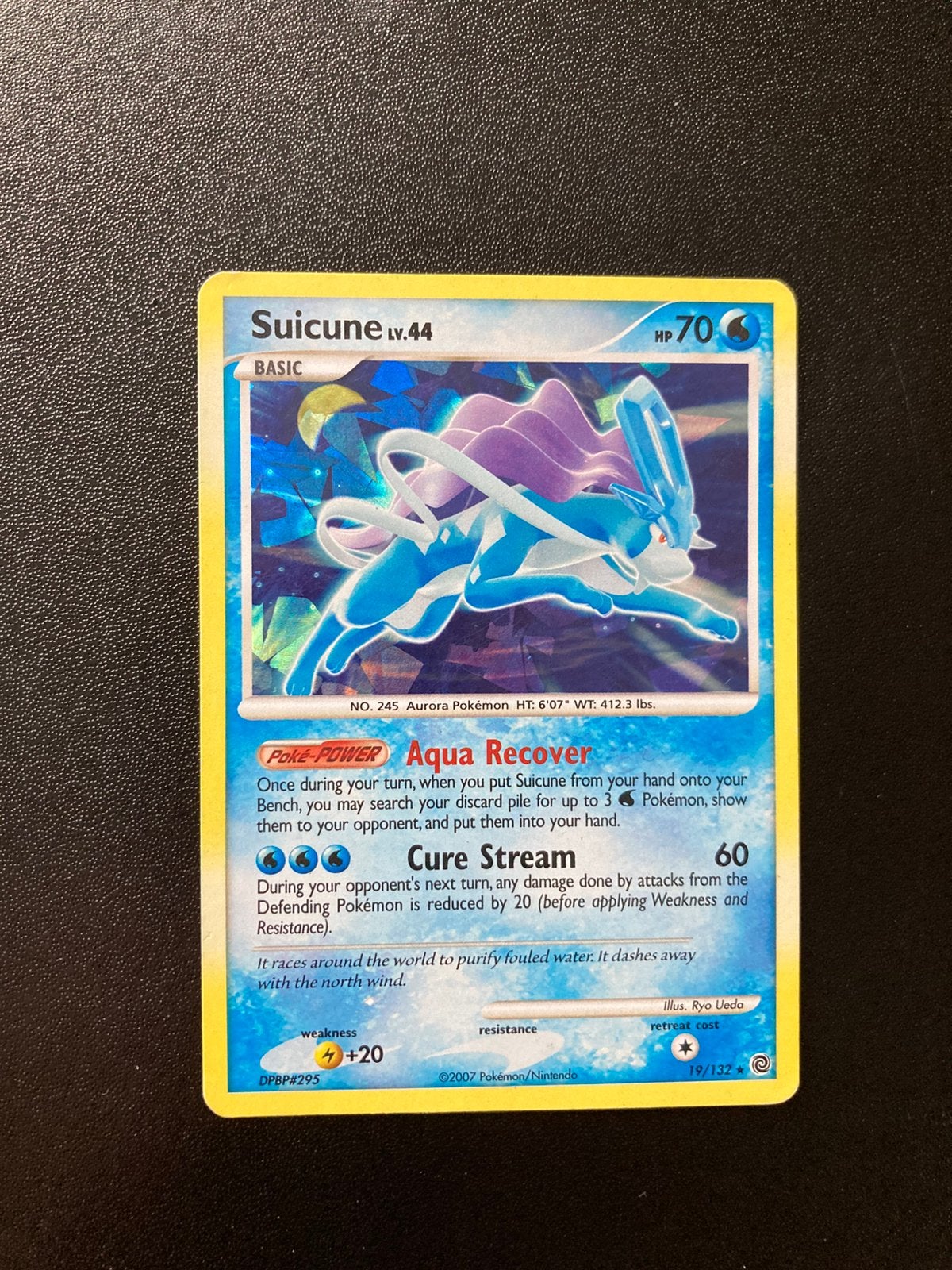 Pokemon kaart Suicune Holo, Ophalen of Verzenden, Zo goed als nieuw