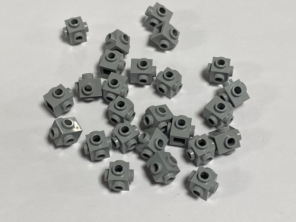 Partij 25x Lego stenen met zijnopjes 4 zijden, diverse kleur, Overige thema's, Lego, Nieuw, Ophalen of Verzenden