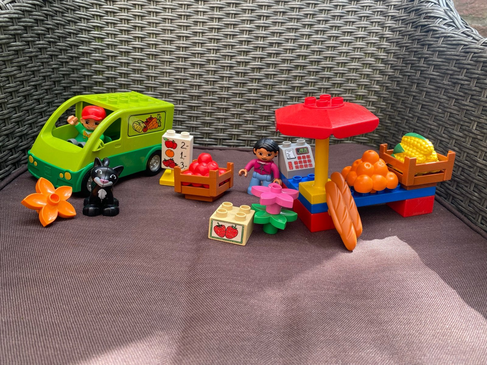 LEGO Duplo 5683 Complete Markt set, Kinderen en Baby's, Speelgoed | Duplo en Lego, Gebruikt, Overige thema's, Ophalen of Verzenden