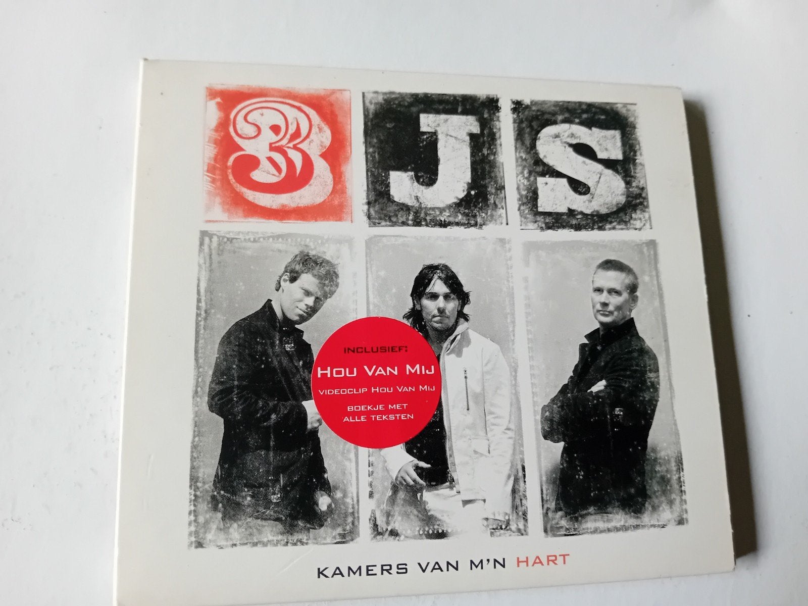3JS - Kamers Van M'n Hart CD met Bonusmateriaal, Verzenden, Zo goed als nieuw, Inclusief boekje, Pop
