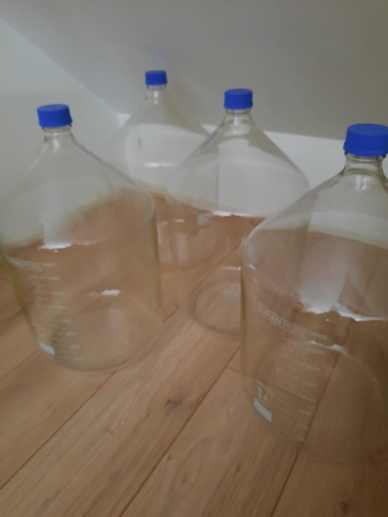 4x 20 liter Schott Duran GL45 flessen, Ophalen, Zo goed als nieuw
