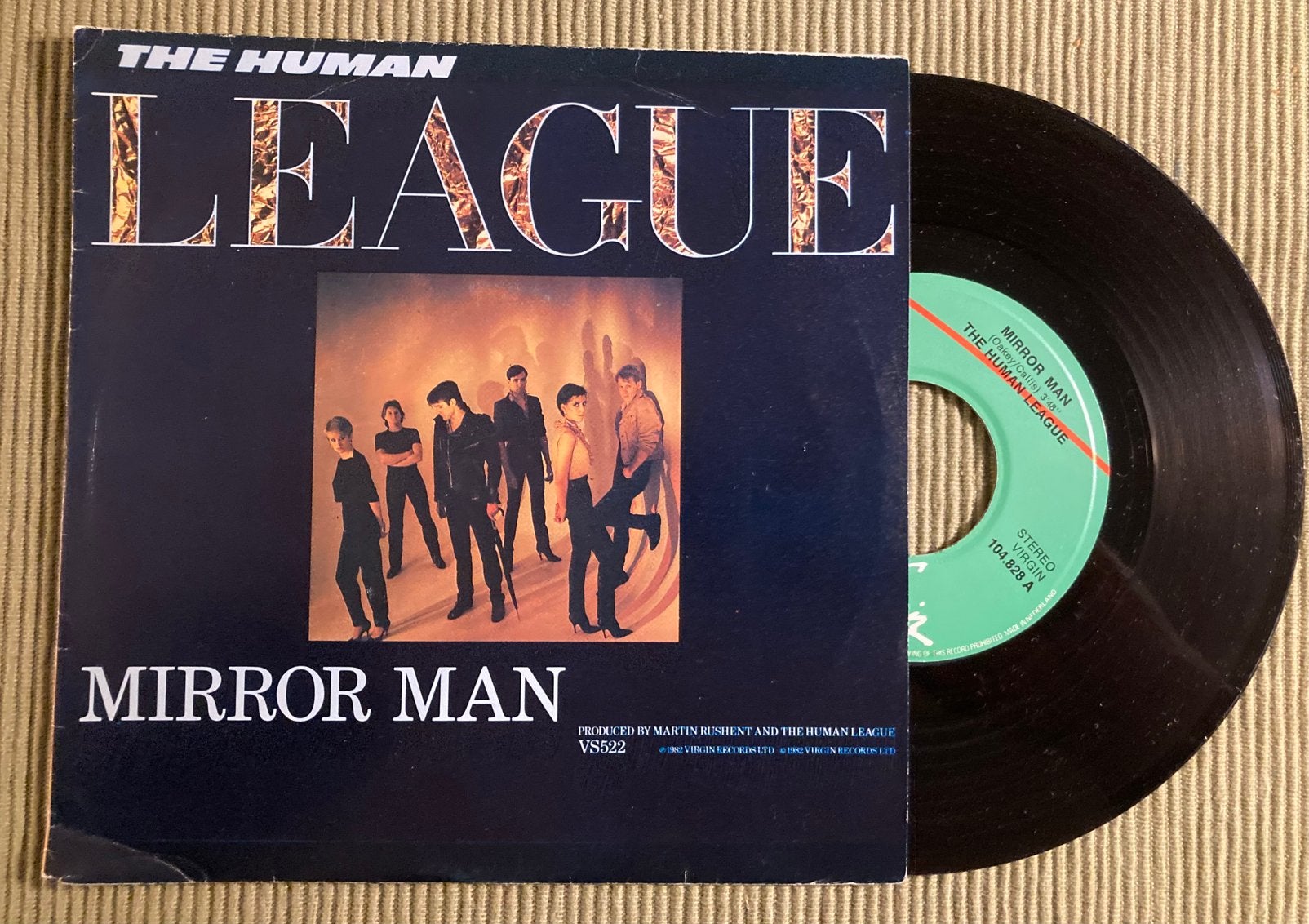 Vinyl single The Human League - Mirror man, Gebruikt, 7 inch, Ophalen of Verzenden, Pop