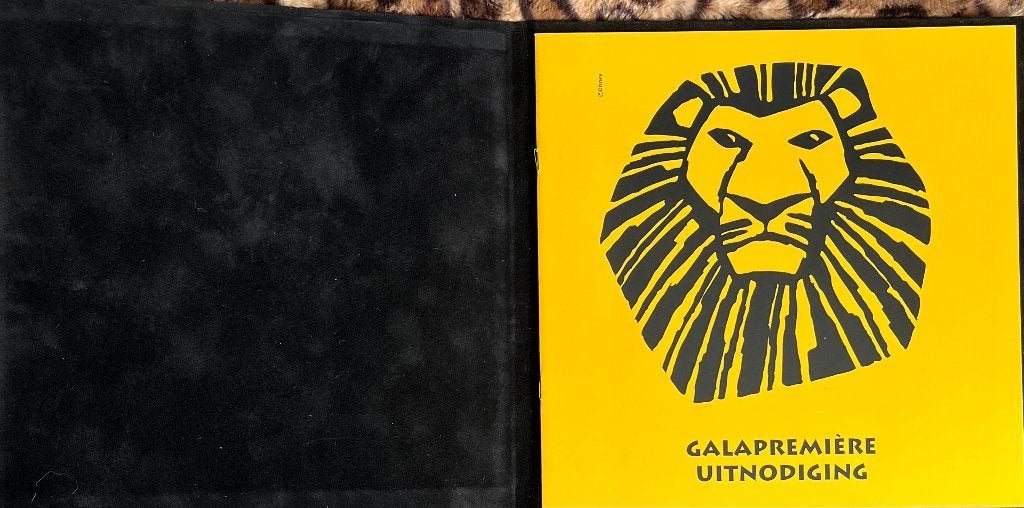 musical programma galapremiere The Lion King, Ophalen of Verzenden, Zo goed als nieuw, Ballet of Musical