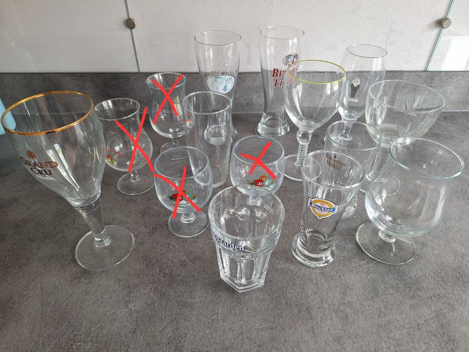Diverse bierglazen collectie, Ophalen, Meerkleurig, Overige merken, Glas