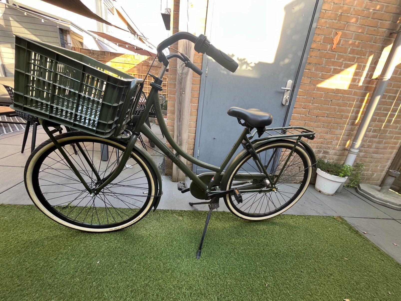 Aldo Cargo transport fiets 28 inch met mand, Ophalen, Gebruikt, Terugtraprem, Versnellingen