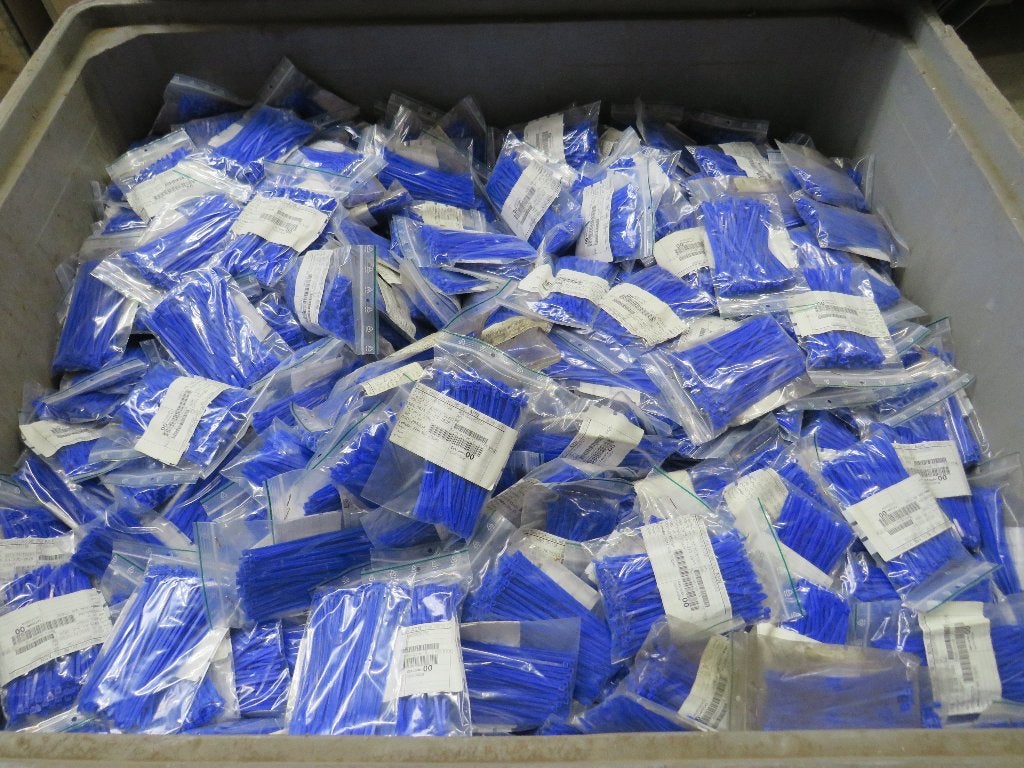 tyrap tyraps kabelbinders tiewrap kabelbinder blauw, Doe-het-zelf en Verbouw, Overige merken, Overige typen, Nieuw, Zandhaarweg