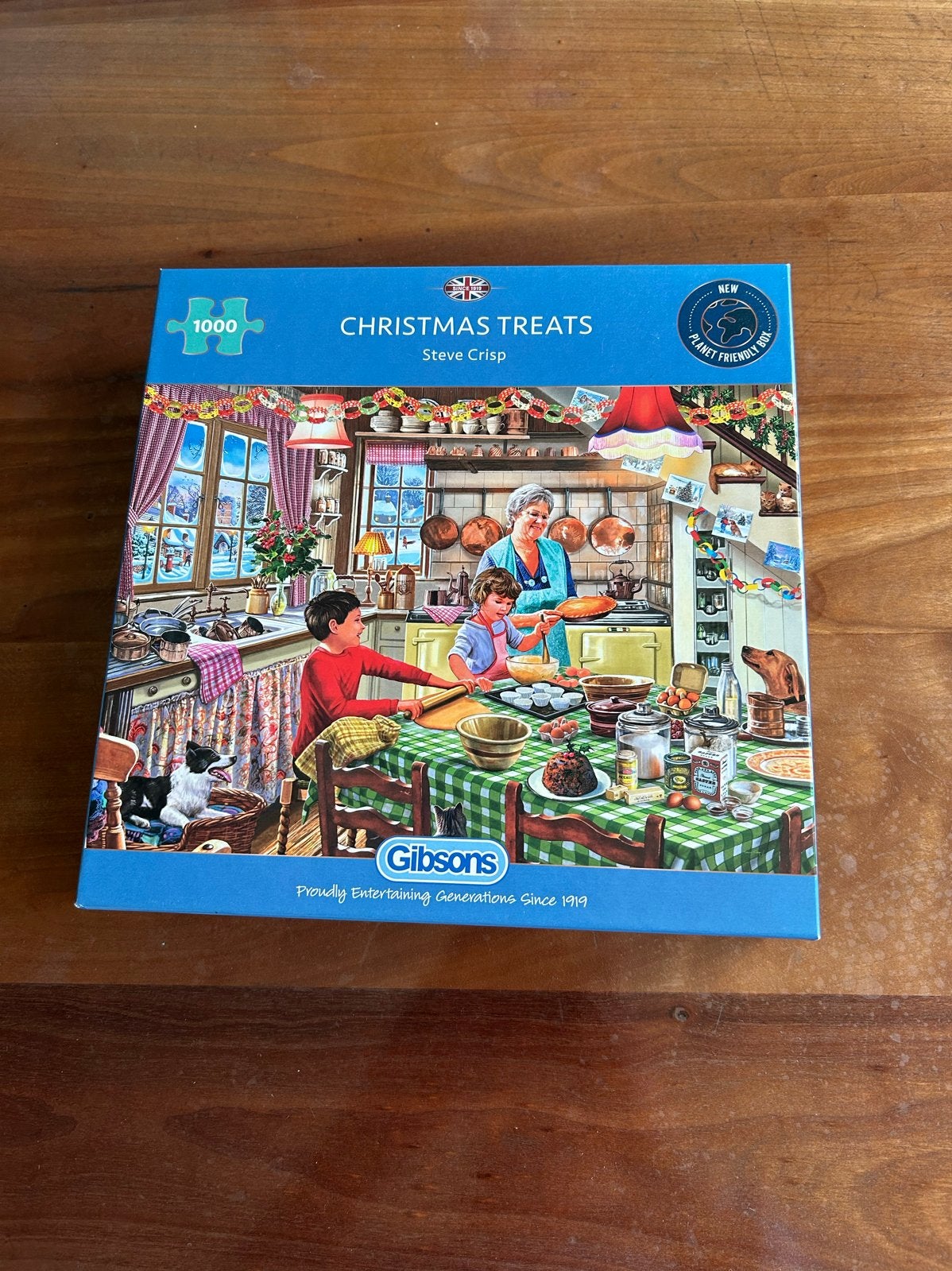 Gibsons Christmas Treats Puzzel 1000 stukjes, Ophalen of Verzenden, Meer dan 50 stukjes, Zo goed als nieuw, 6 jaar of ouder