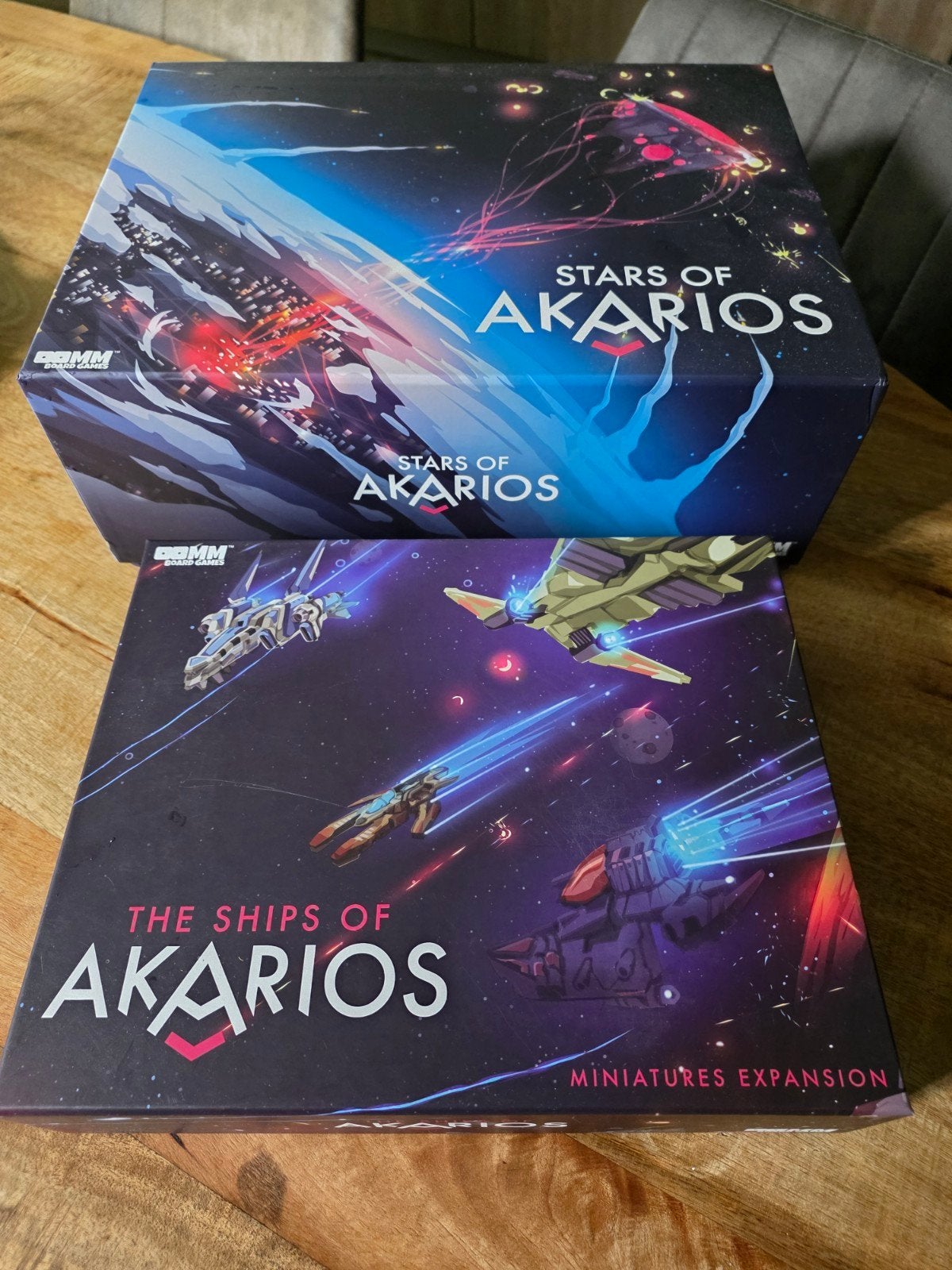 Stars of Akarios Kickstarter Bordspel + Miniatures Expansion, Hobby en Vrije tijd, Een of twee spelers, Ophalen of Verzenden, Zo goed als nieuw