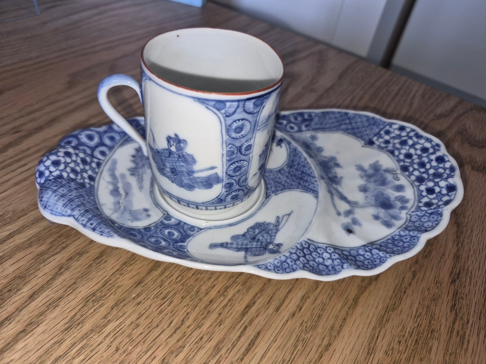 Mikawachi porseleinen tea and toast, Antiek en Kunst, Ophalen of Verzenden
