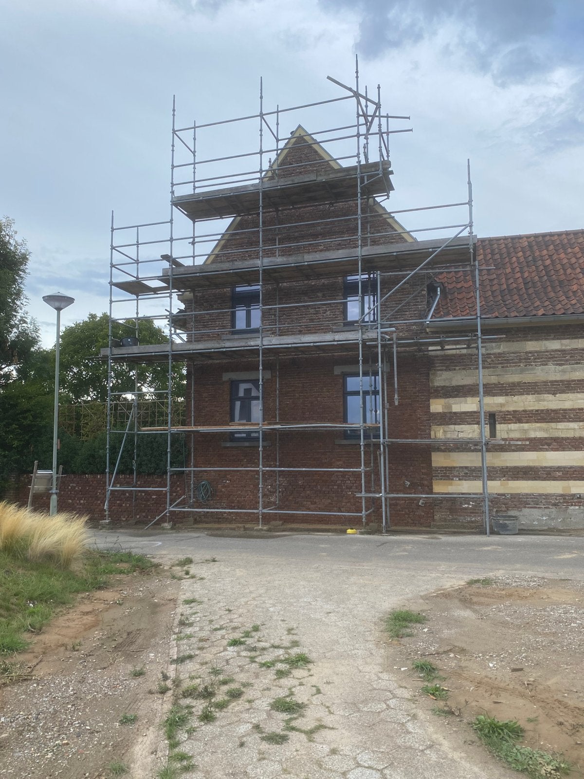 Cuplock gevelsteiger, Ophalen, Zo goed als nieuw, Rolsteiger of Kamersteiger, 5 meter of hoger