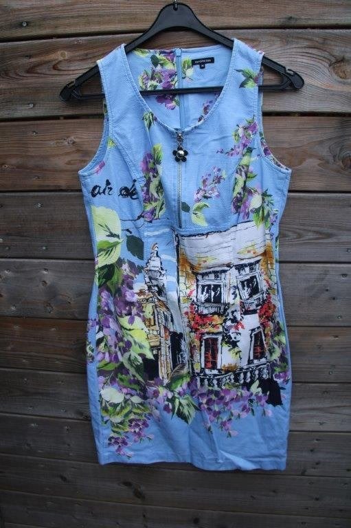 Jurk blauw/ kleur Caroline Biss mt 36 Vaste prijs, Blauw, Ophalen of Verzenden, Zo goed als nieuw, Maat 36 (S)