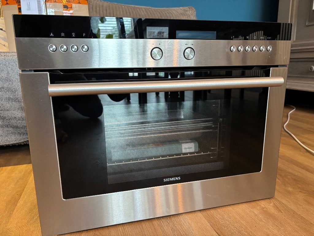 Siemens oven met stoomfunctie (inbouw), Witgoed en Apparatuur, Ovens, Ophalen, Minder dan 45 cm, Hete lucht, Oven