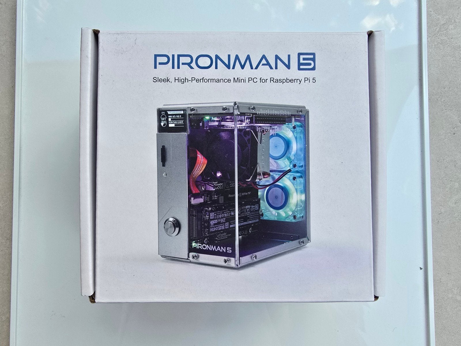 Pironman 5 case voor Raspberry Pi 5 met NVMe adapter, Computers en Software, Barebones, Ophalen of Verzenden, Nieuw