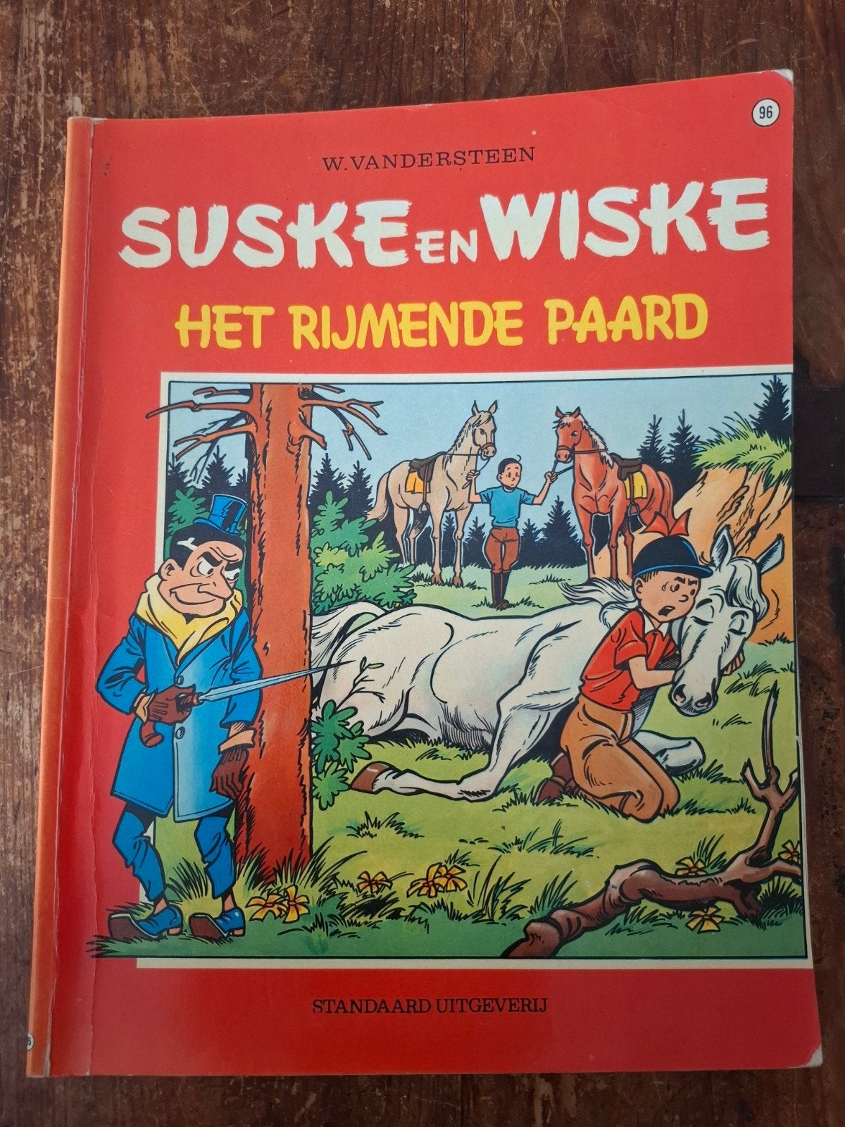 Suske en Wiske - Het Rijmende Paard NR 96 ( 1e druk ), Gelezen, W. Vandersteen, Eén stripboek, Ophalen of Verzenden