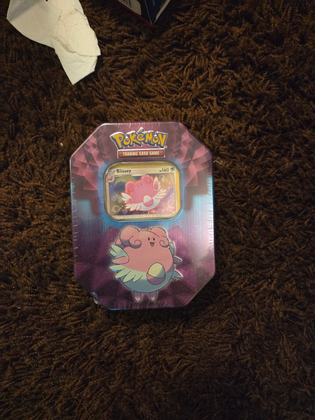 Blissey tin sun en moon, Hobby en Vrije tijd, Verzamelkaartspellen | Pokémon, Ophalen of Verzenden