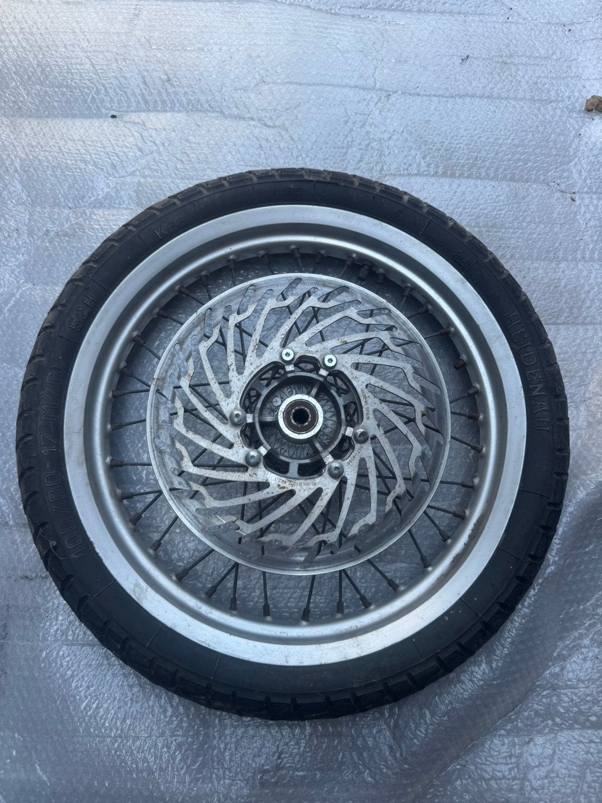 17 inch Voor wiel Derbi drd racing met 15 mm as, Ophalen of Verzenden, Gebruikt, Overige typen