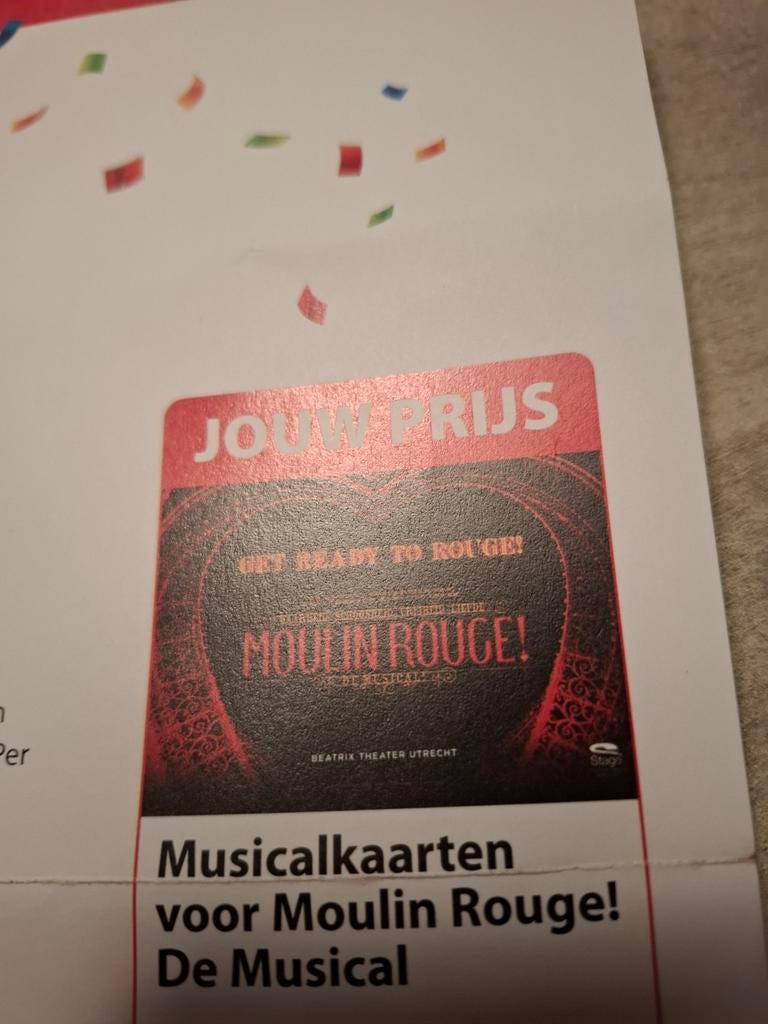 2 kaarten Moulin Rouge, Twee personen